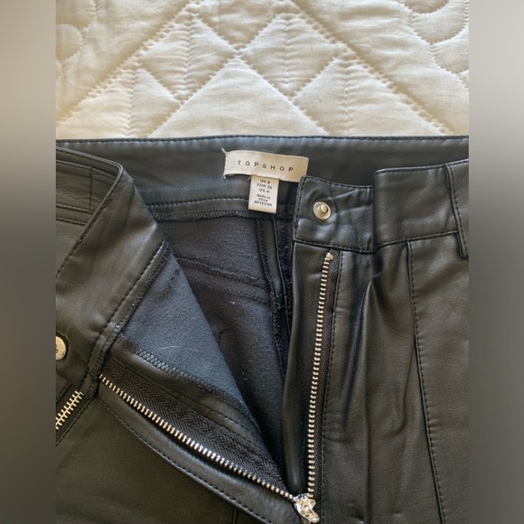 TOPSHOP LEATHER PANTS - Picture 3 of 3